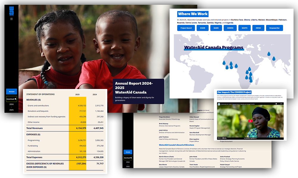 WaterAid Canada, 2025